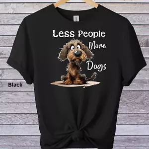 Camiseta Anti Social Perro Camiseta Estampado Gráfico Unisex Novedad Estilo Suave Camiseta - Imagen 1 de 19