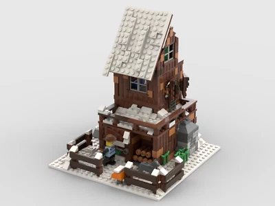 LEGO MOC Custom PDF Alaskan Trapper's Cabin Instructions! - Image 1 of 4