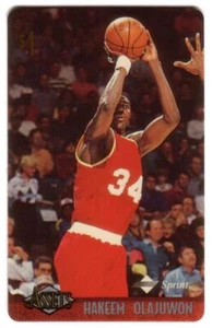 Activos '96: $1. Tarjeta telefónica Hakeem Olajuwon (tarjeta #19 de 30) - Imagen 1 de 1