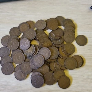 90 x MONEDAS DE UN CENTAVO GEORGE VI (844g) - Imagen 1 de 2