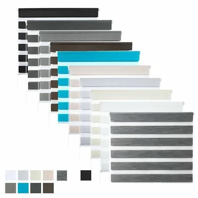 EUGAD Doppelrollo Duo Rollo Klemmfix ohne Bohren Fenster Rollo Kettenzugrollo - Bild 1 von 4