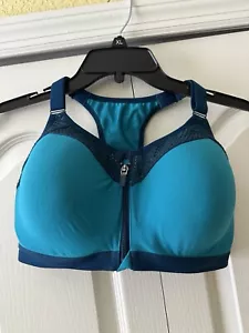 Wacoal 853222 Underwire Front Zip Sports Bra Very Good Condition 34DDD MSRP: $72 - Picture 1 of 5