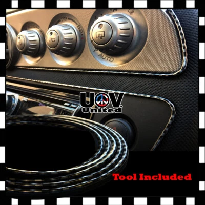 5M CF Auto Interior Door Panel Edge Gap Side Molding Trim Strip Insert Decorate - Image 1 of 3