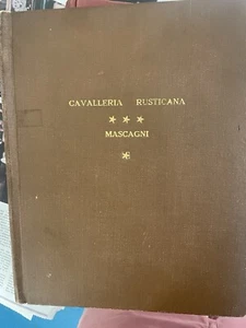 Libretto Cavalleria Rusticana Pietro Mascagni Ascherberg Hopwood & Crew London - Picture 1 of 6