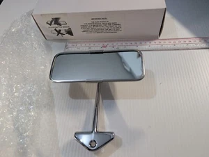 MIRROR REAR VIEW 3D chrome stalk pedestal austin A30 hillman minx imp sheerline - Picture 1 of 11