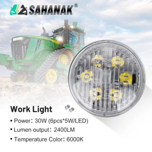 4.5"Inch Round LED Fender Work Light For John Deere 4055, 4255, 4455, 4555, 4755 - Picture 1 of 9