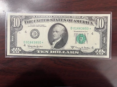 $10 1963A Star CU Federal Reserve Note Ten Dollar Cleveland - Image 1 of 2