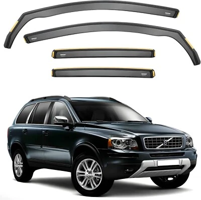 ISPEED Wind Deflectors for Volvo XC90 MK1 2002-2015 4pc Set Visors Accessories - Image 1 of 4