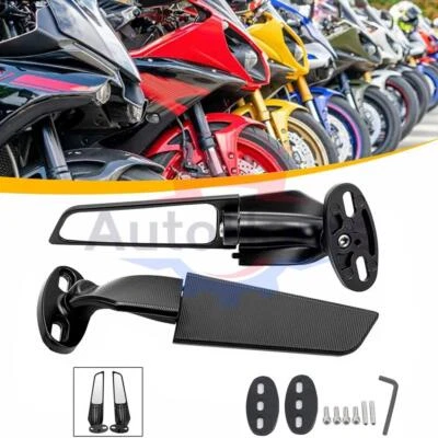 Espejos retrovisores ajustables para actualización Kawasaki Ninja ZX6R 1995-2024 Foto 1 de 4