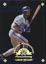 1998 Leaf Fractal Foundations Baseball #78 Carlos Delgado /3999