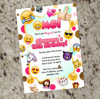 Emoji Birthday Party Invitations - Emojis Invitation Printable or Printed