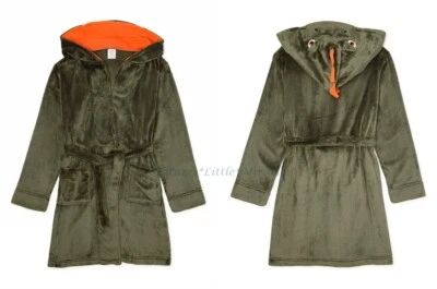 Dinosaur Robe Boy's Size 4-18 Pajamas Bathrobe Swimsuit Cover Up Hoodie NEW NWT - Image 1 of 4