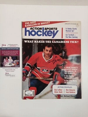 Guy Lafleur Signed Action Sport Hockey Magazine JSA ** # - Image 1 of 4