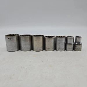 Juego de enchufes Craftsman de colección 1/2" Drive =V= Serie 12 puntos 7/16" a 1-1/8" 7 piezas - Imagen 1 de 20