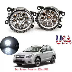 Par de faros antiniebla delanteros LED para parachoques para Subaru Forester 2014 2015 2016 17-2018 - Imagen 1 de 12