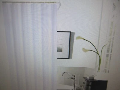 Danity Home Exclusive Spa 251 Hotel Collection 72 in White Waffle Shower Curtain - Image 1 of 4