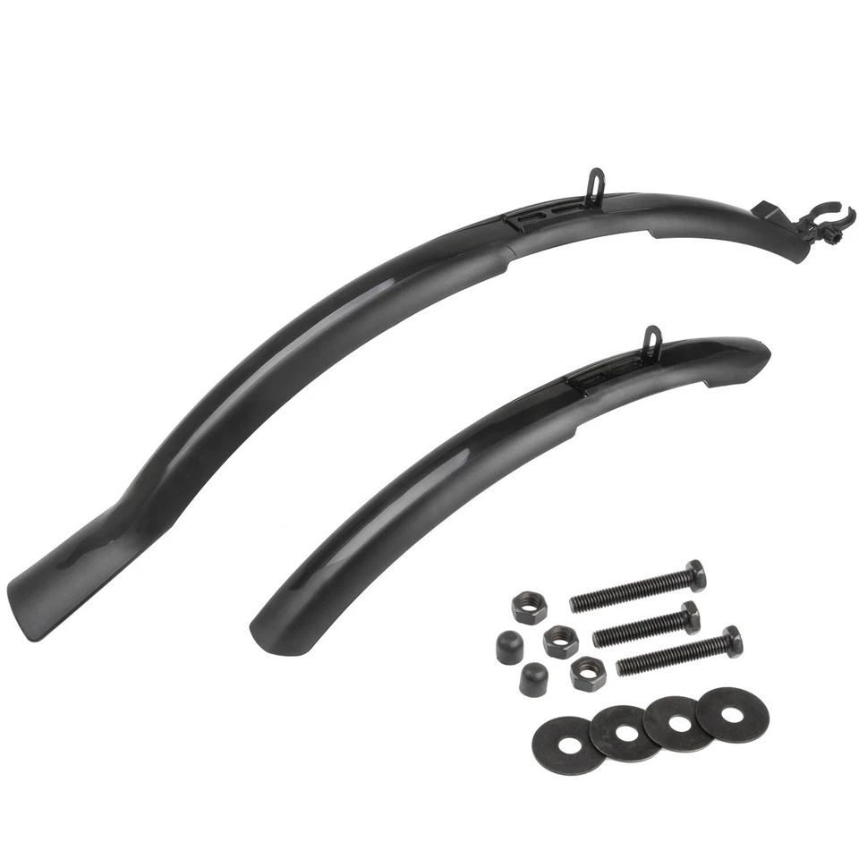 Fahrrad Schutzblech Set 26-29 Zoll mit Befestigung Steckschutzblech 45 mm breit - Bild 1 von 3