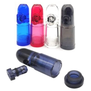 3Pcs Plastic Storage Case Home Spice Bottle Mixed Color Dispenser Bullet Snuff - Picture 1 of 5