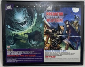 Predator Vs. Wolverine & Alien Comic Wall Art Framed 11”x 14” - Picture 1 of 4