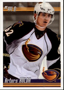 2010-11 Panini Stickers Atlanta Thrashers Hockey Card #348 Arturs Kulda