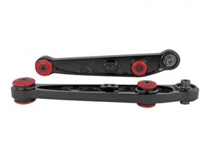 Skunk 2 Alpha Rear Lower Control Arms Set Black for Honda CRX Civic Del Sol New - Picture 1 of 6
