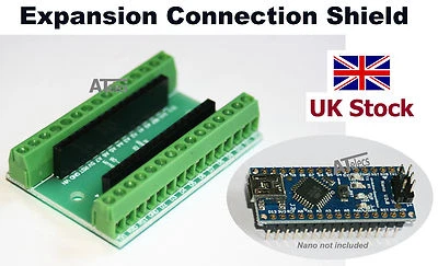 Expansion Connection Shield for Arduino Nano v3.0 or Clone, Terminal Board  - UK - Image 1 of 4