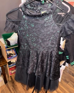 Wicked the Movie~Elphaba~Girls Green/Black Cosplay Dress~Paul Tazewell~NWT - Picture 1 of 3