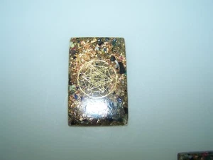 Metatron orgonita móvil orgón teléfono protección shungita cuarzo rosa hoja de oro  - Imagen 1 de 3