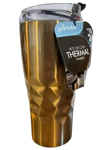 Vaso térmico Primula 20 oz aislado frío/calor plateado nuevo en caja - Imagen 1 de 6