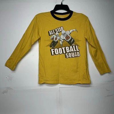 The Children’s Place Boys Size Large 10/12 Long Sleeve Yellow Graphic Tee Shirt - Image 1 of 4