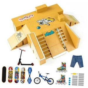 Finger Skateboard Ramp 20 PCS Set - Fingerboard Skate Park Kit, Mini Finger - Picture 1 of 7