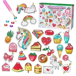 Diamond Painting Kits for Kids, Diamond Art for Kids, 26pcs Art Sticker - Picture 1 of 7