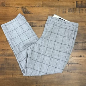 Banana Republic Ryan Plaid Ankle Pants Womens Size 14P Gray Career wool - Bild 1 von 4