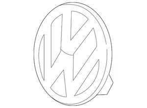 Original VOLKSWAGEN 2016-2017 CC emblema 3D0-853-601-F-JZA - Imagen 1 de 2
