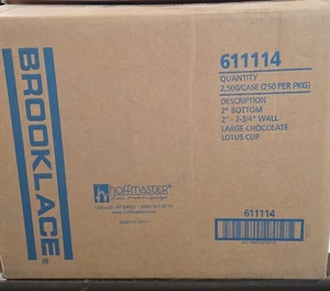 Hoffmaster 2" x 2-3/4" Schokolade Braun Tulpe Backen Tasse - 2.500/Koffer 611114 - Bild 1 von 3