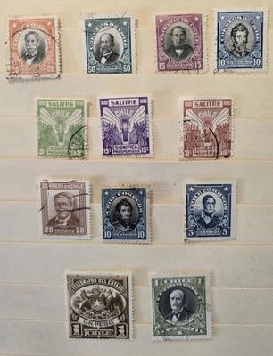Chile Stamps Lot #3 - Nice collection of the earliest stamps - Used - VF - Image 1 of 4