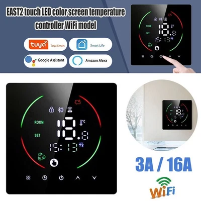 WiFi Digital Thermostat Raumthermostat FußBodenheizung Programmierbar Wandheizun - Bild 1 von 4
