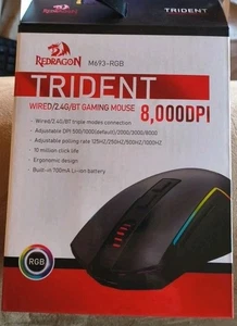 M693 Wireless Gaming Mouse, 8000 DPI Mice w/ 3-Mode Connection, BT & 2.4G  - Picture 1 of 3