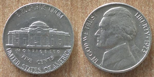 USA 5 Cents 1973 Monticello Dollar Coin Cent United States America - Picture 1 of 3