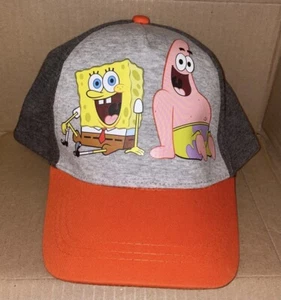 Spongebob And Patrick Kids Size Adjustable Nickelodeon Baseball Hat Cap New - Picture 1 of 1