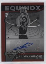 2022 Panini Flux Equinox Red Prizm /35 Julian Champagnie #EA-JLC Rookie Auto RC