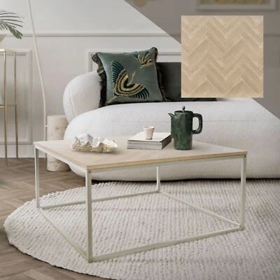 Mesa de centro salón moderna mesita decorativa aspecto roble mueble auxiliar - Imagen 1 de 4