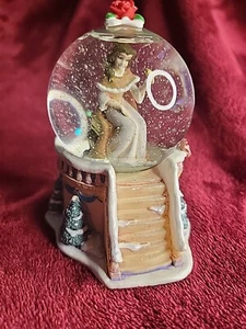 Rare Belle in her Pink Dress Mini Snow Globe from Beauty and The Beast Disney - Picture 1 of 9