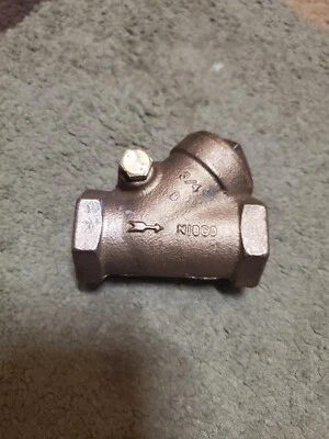 NIBCO 3/4" FIP Bronze Swing Check Valve Model NL75008 - Image 1 of 2