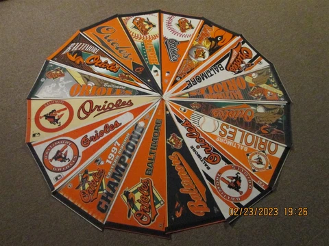 MLB Baltimore Orioles Vintage Lot of 16 1970's Thru 2000's Team Logo Pennants Cover