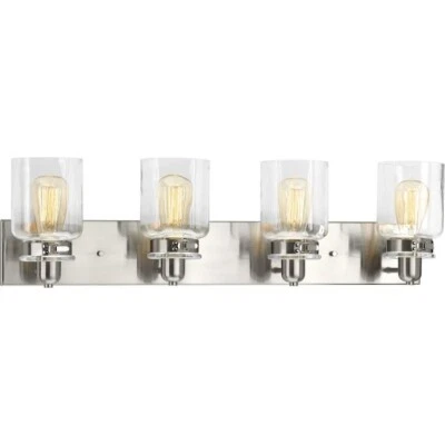 Progress Lighting Calhoun 30-1/4 in. 4-Light Industrial Bathroom Vanity Light - Image 1 of 4