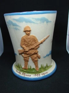 Aller Vale Boer War Pottery Mug South Africa 1899-1900 "GOD BLESS TOMMY ATKINS" - Picture 1 of 6