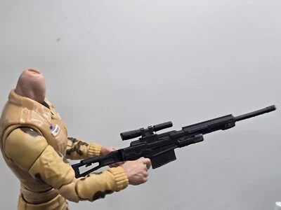 Rifle de francotirador KRAVEN impreso en 3D escala 1:12 6" leyendas clasificadas Foto 1 de 2