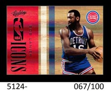1-2009-10 PANINI ABSOLUTE MEMORABILIA  NBA ICONS BOB LANIER 067/100 CARD#13