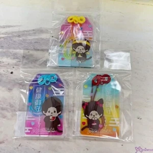 743932+49+56 Monchhichi plástico transparente amuleto de la suerte mascota (juego de 3 piezas) - Imagen 1 de 4